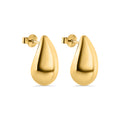 Studs Gota Dorada Minimal en Plata 925