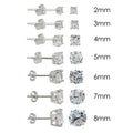 Studs Clásicos CZ en Plata 925 (Basket Cut)